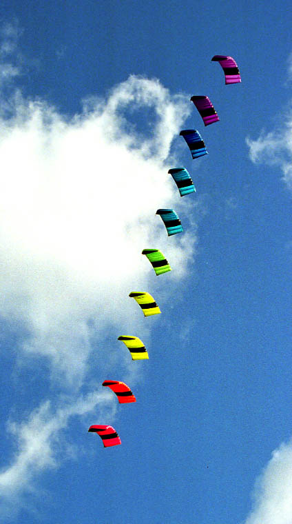 Paul Thody's stack in flight